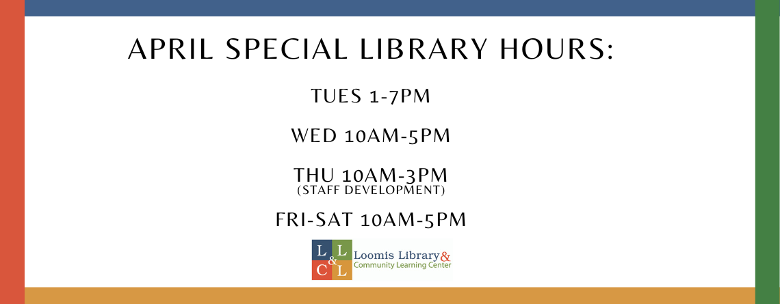 Special April Library Hours